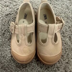 Zara Mary Jane Style Canvas Sneakers